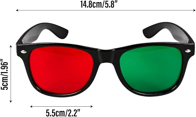 Red/Green Glasses for Vision Therapy